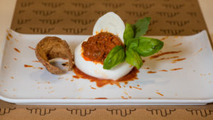 Soffritto homemade mozzarella ripiena di zuppa forte